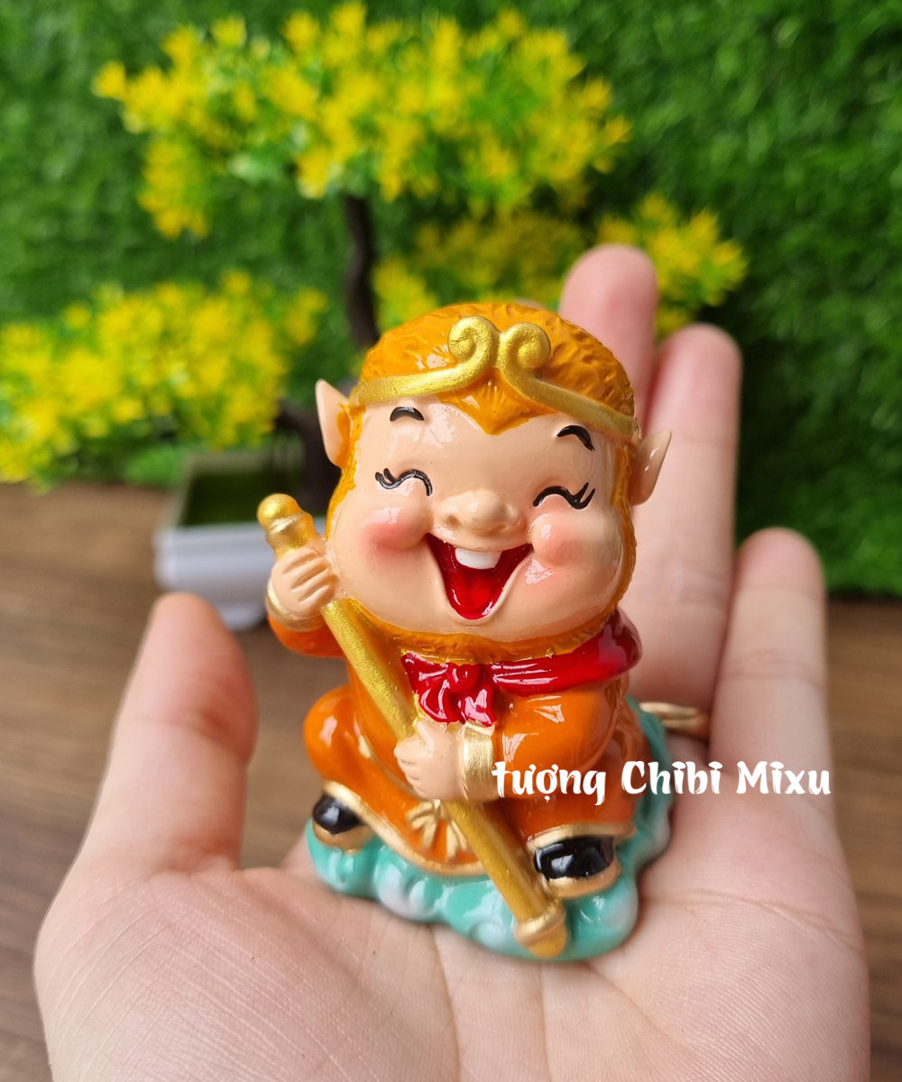 Bộ 08 tượng Tây Du Ký kèm chân đế 8 ô y hình