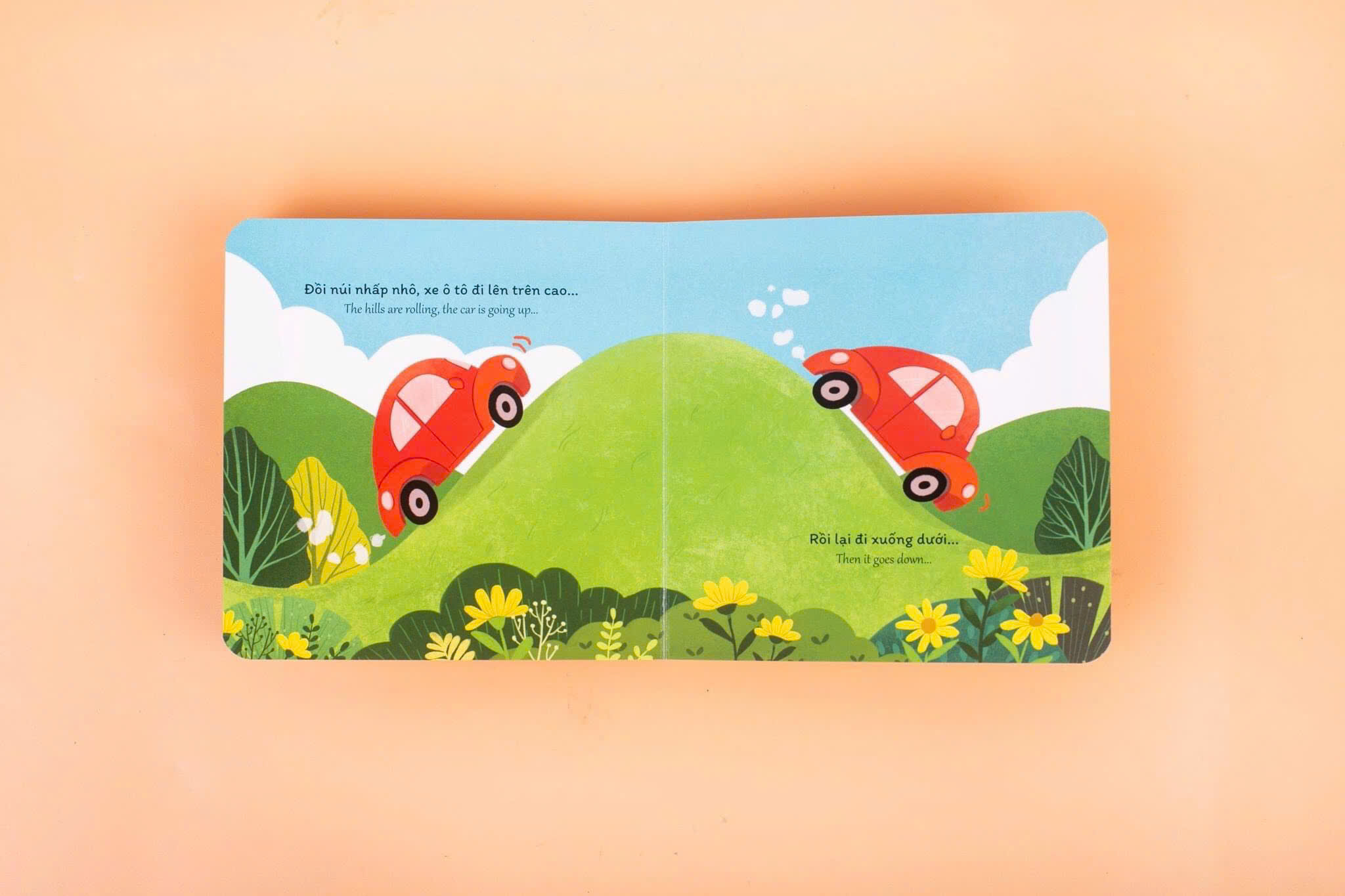 Combo Sách Song Ngữ BÉ HỌC GIAO TIẾP 2 - Từ Vựng Đối Lập (To - Nhỏ, Giống - Khác, Ít - Nhiều , Trên - Dưới), Sách Bồi Cứng Phát Triển Ngôn Ngữ Cho Bé