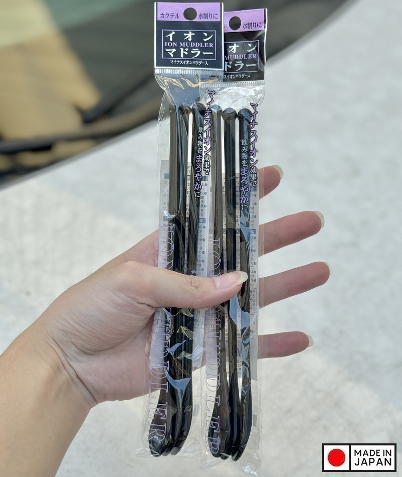 Set 03 thìa khuấy nước ép, sinh tố Echo Muddler 20cm - Made in Japan