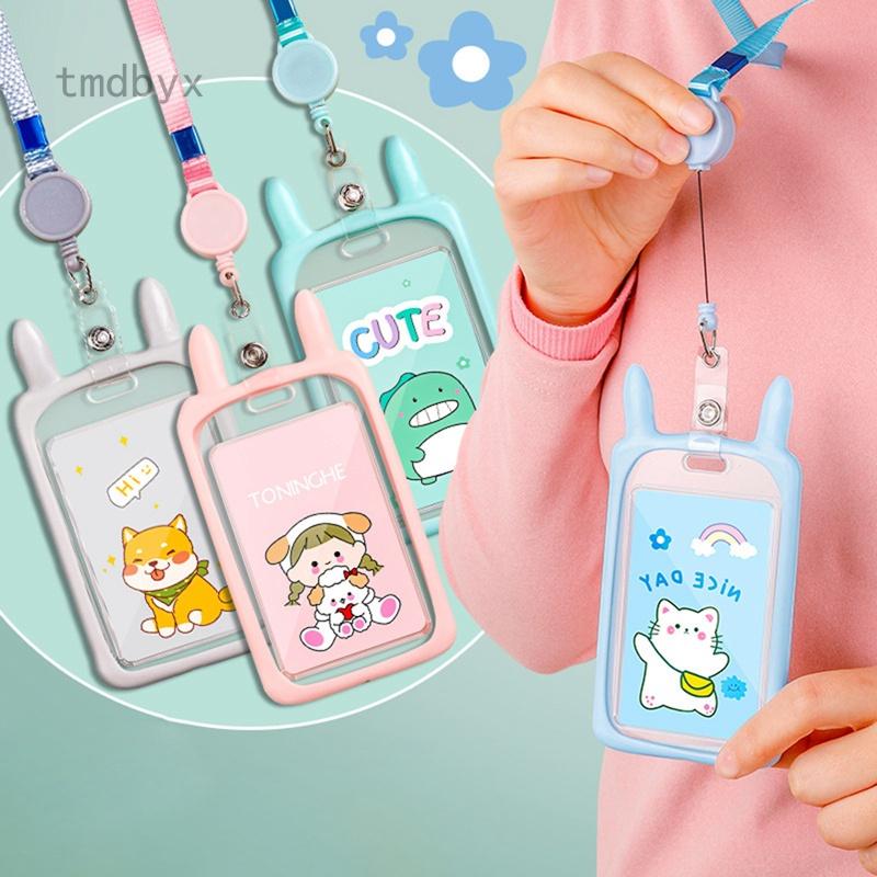 Tmdbyx Dây Đeo Thẻ Học Sinh/Sinh Viên Trong Suốt Mềm Mại Có Thể Thu Gọn 37.7cm