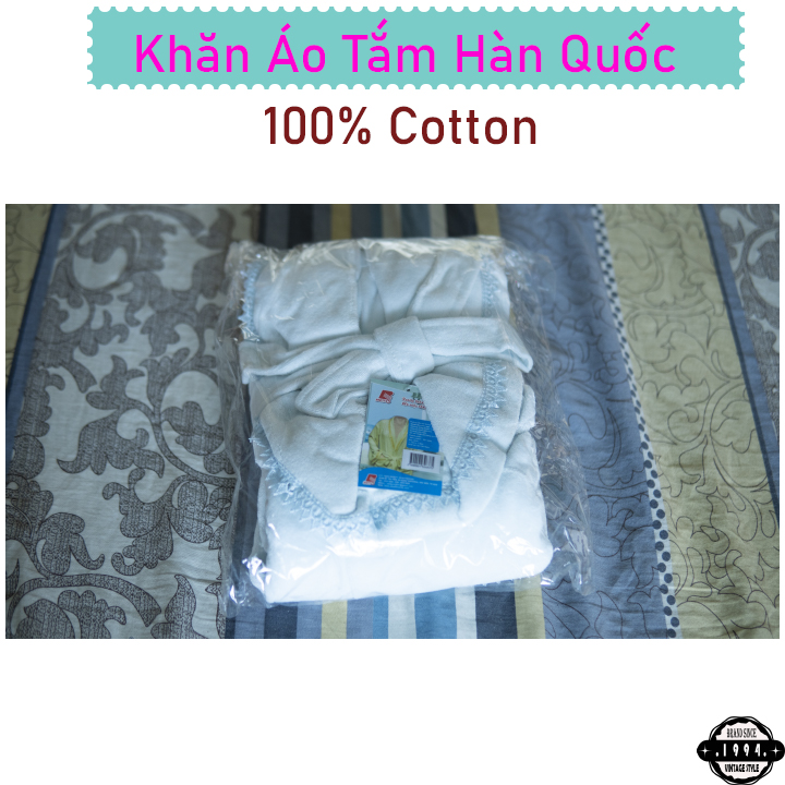 Áo choàng tắm Hàn Quốc 100% Cotton