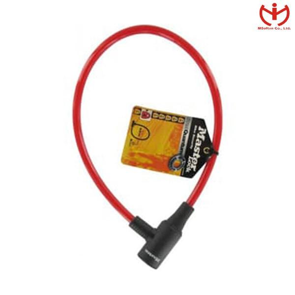 Khóa xe đạp Master Lock 8169 DPRO thân dây cáp dài 65cm đường kính 8mm dùng chìa - MSOFT