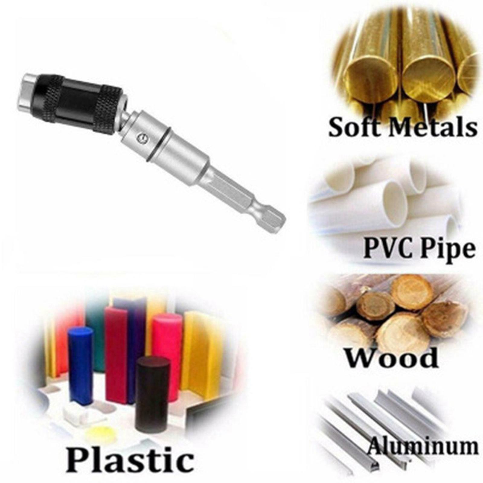 2Pcs  Screw Drill Tip Pivoting Drill Bit Holder  Bit