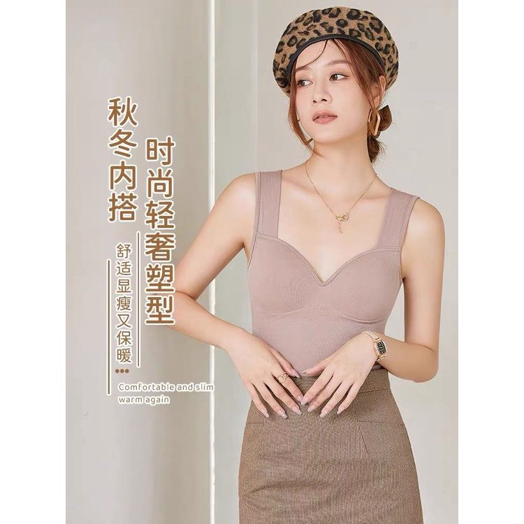 M167. Áo 2 dây cotton dáng dài kiểu nữ sẵn mút ngực, áo nữ kiểu đẹp sang mặc trong vest (có sẵn - miễn ship)