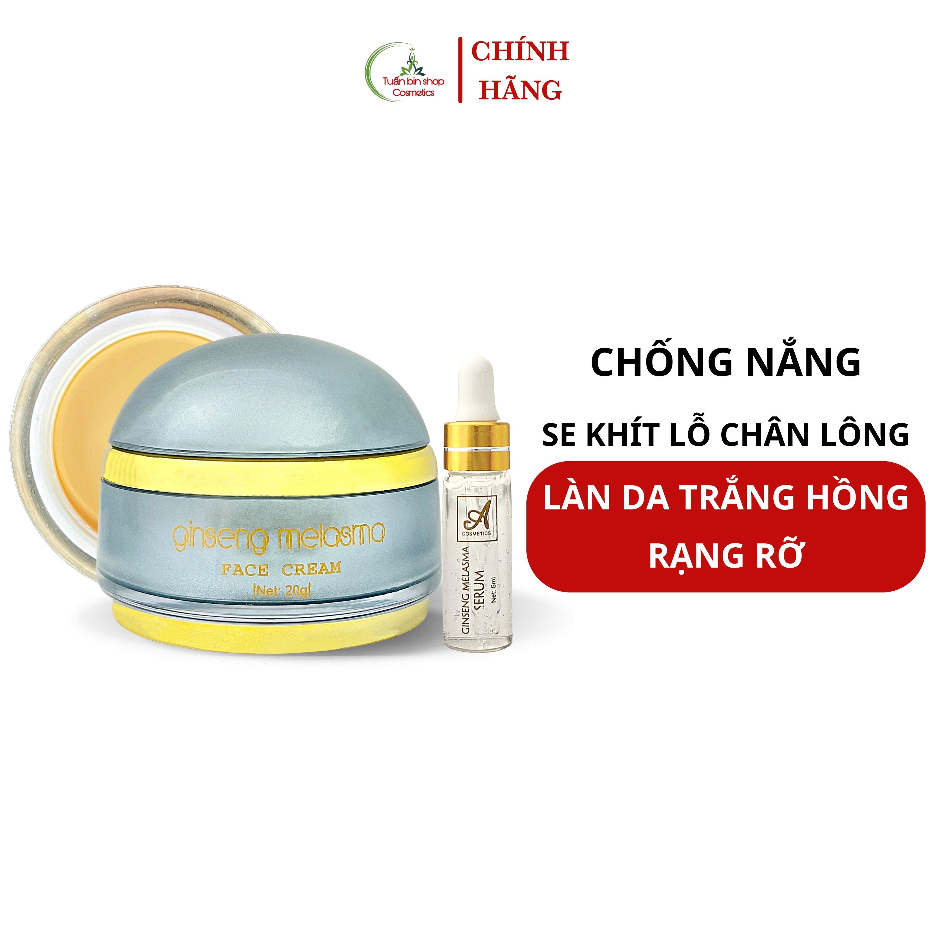 Kem nám tàn nhang Acosmetics, face nám nhân sâm, dưỡng trắng da mặt 25g