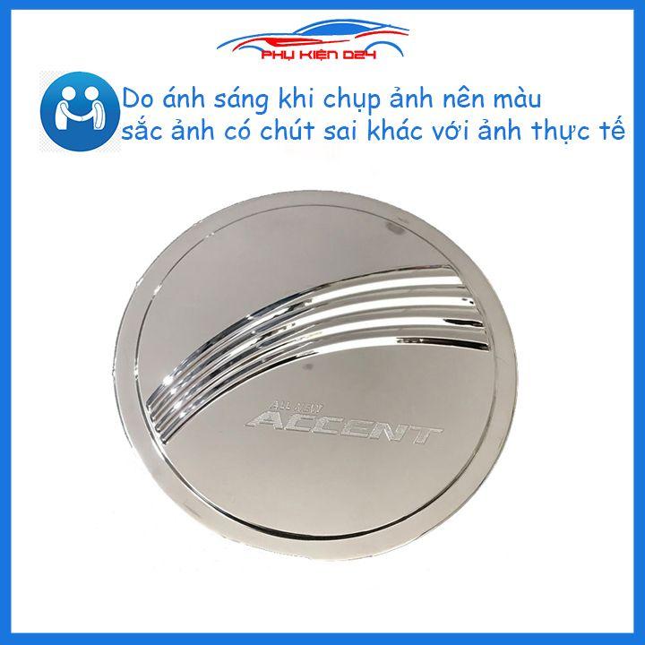 Ốp nắp bình xăng Accent 2018-2019-2020-2021 mạ crom chống trầy trang trí ô tô