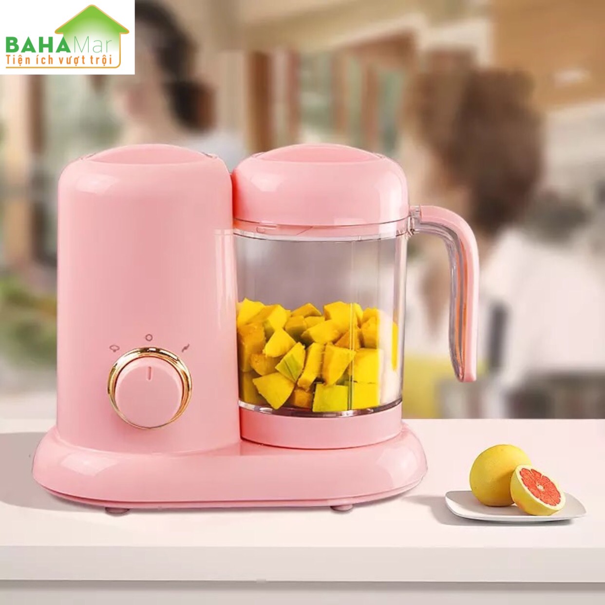 MÁY ĐA NĂNG NẤU THỨC ĂN DẶM CHO BÉ "BAHAMAR" làm thức ăn dặm cho bé nhanh và thuận tiện, sạch sẽ và chuyên biệt