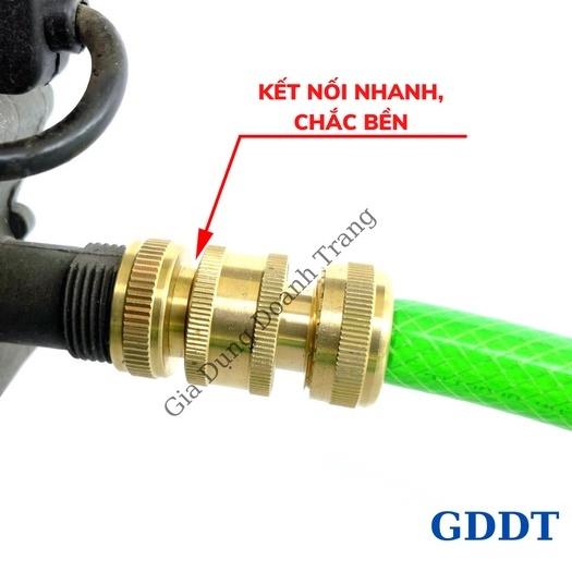 Đầu nối nhanh máy rửa xe, Khớp đồng nối nhanh dây cấp nước vào cho máy rửa mini