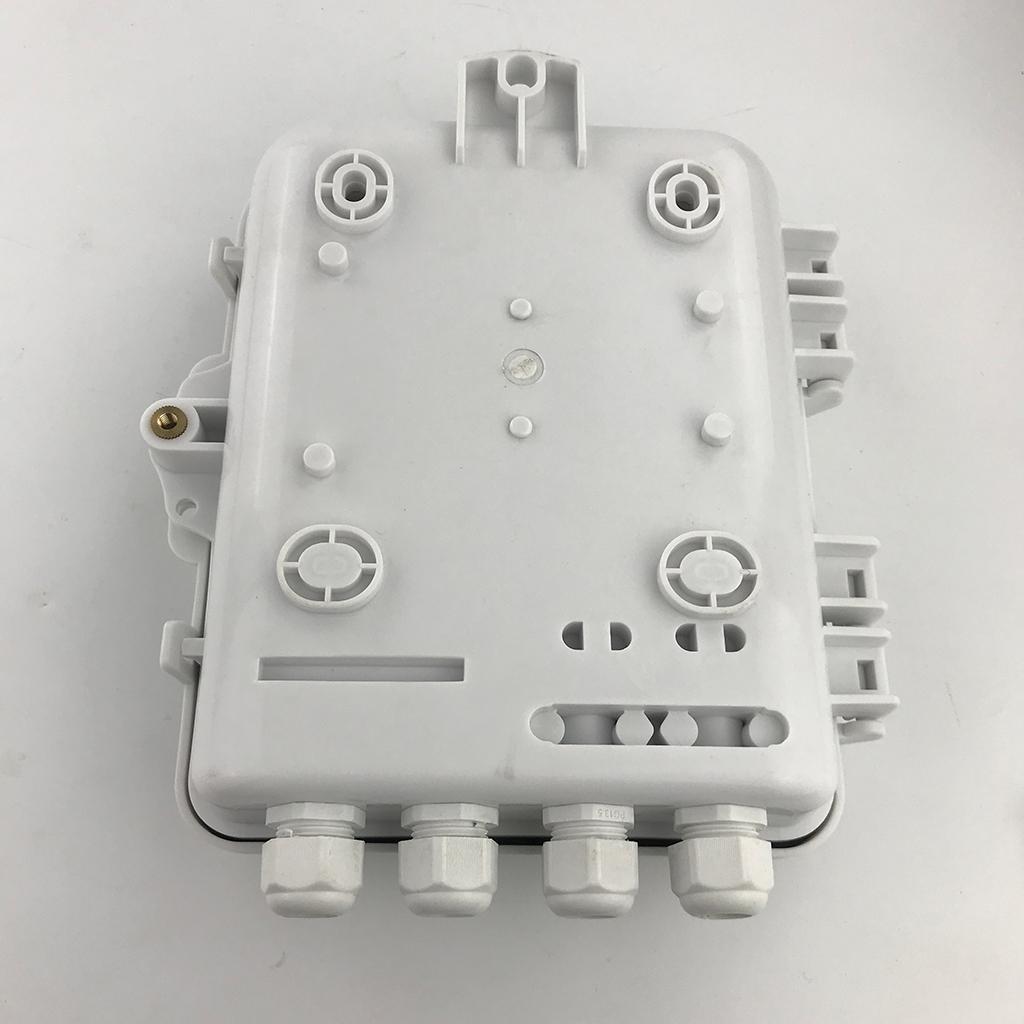 12 Core FTTH Fiber Optic Distribution Box, Terminal Box ABS FTTH Terminal Box for Outdoor Indoor, Rainning-proof, Waterproof