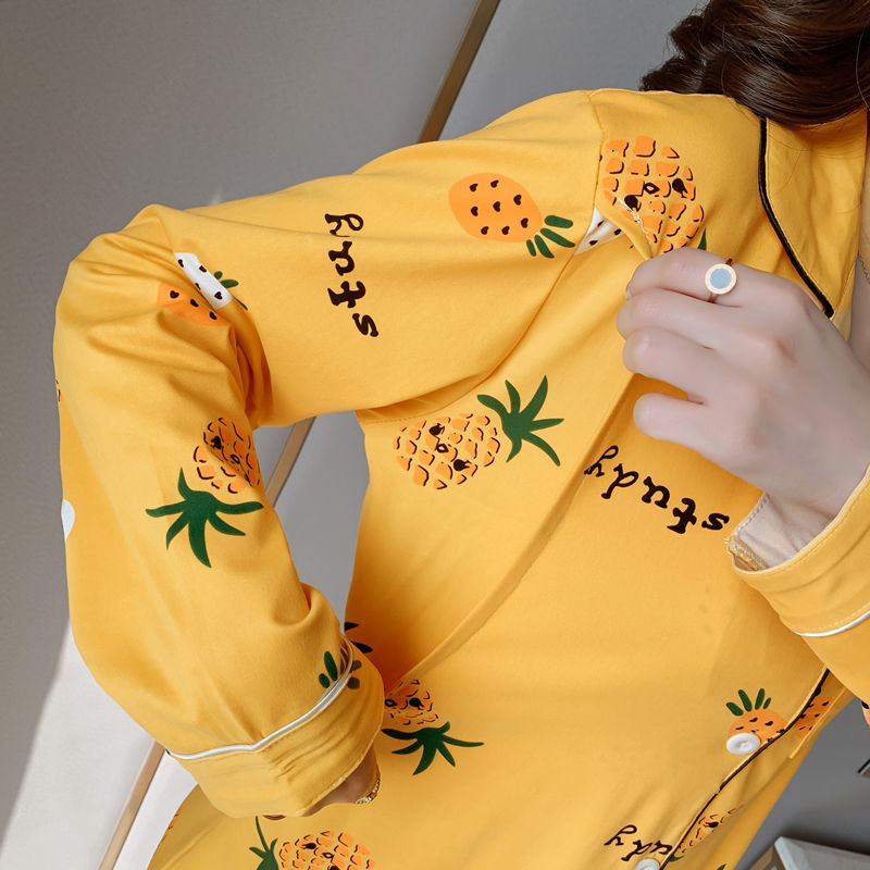 Đồ bộ sau sinh, bầu và cho con bú - Pijama dứa vàng