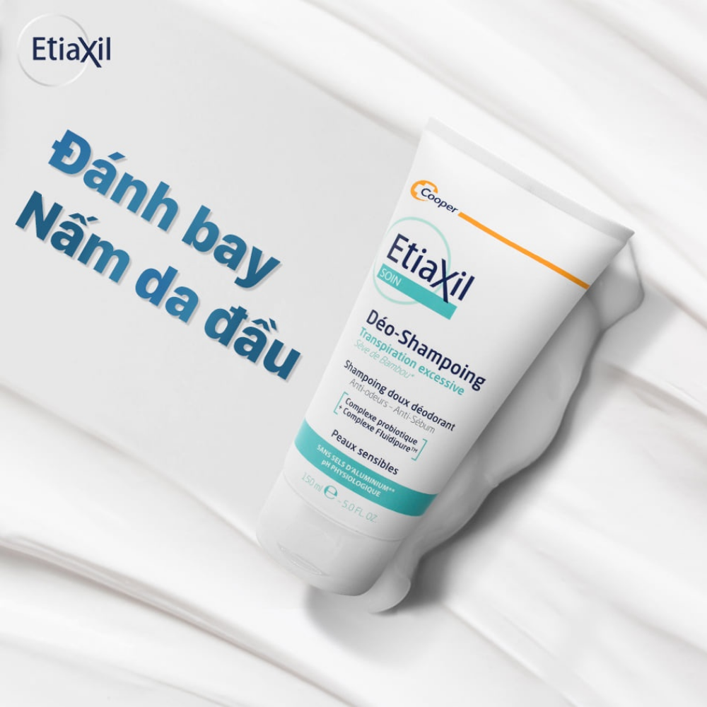 Dầu gội Etiaxil Soin Deo-Shampoing Peaux Sensibles 150ml