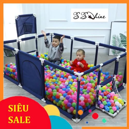 Quây bóng rổ MOMMYKIDS MINH CHÂU Quây cũi kiêm nhà bóng hình chữ nhật 1m2.2m30 cm