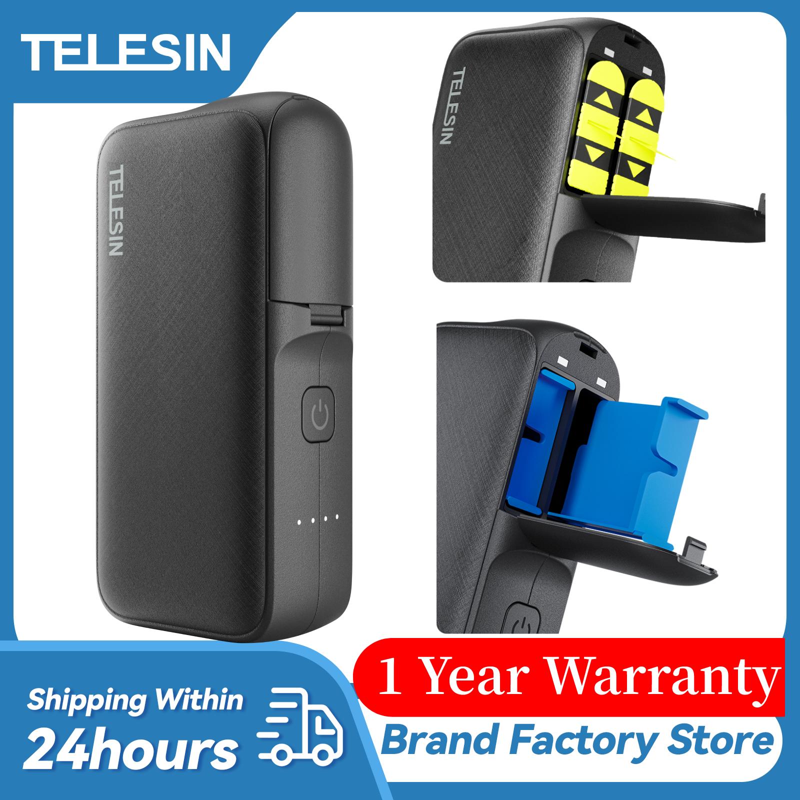 Ngân hàng điện mạnh mẽ của Telesin 10000mah cho GoPro11 Hero 11 10 9 cho GoPro 8 7 6 5 Sạc nhanh pin bên ngoài PowerBank