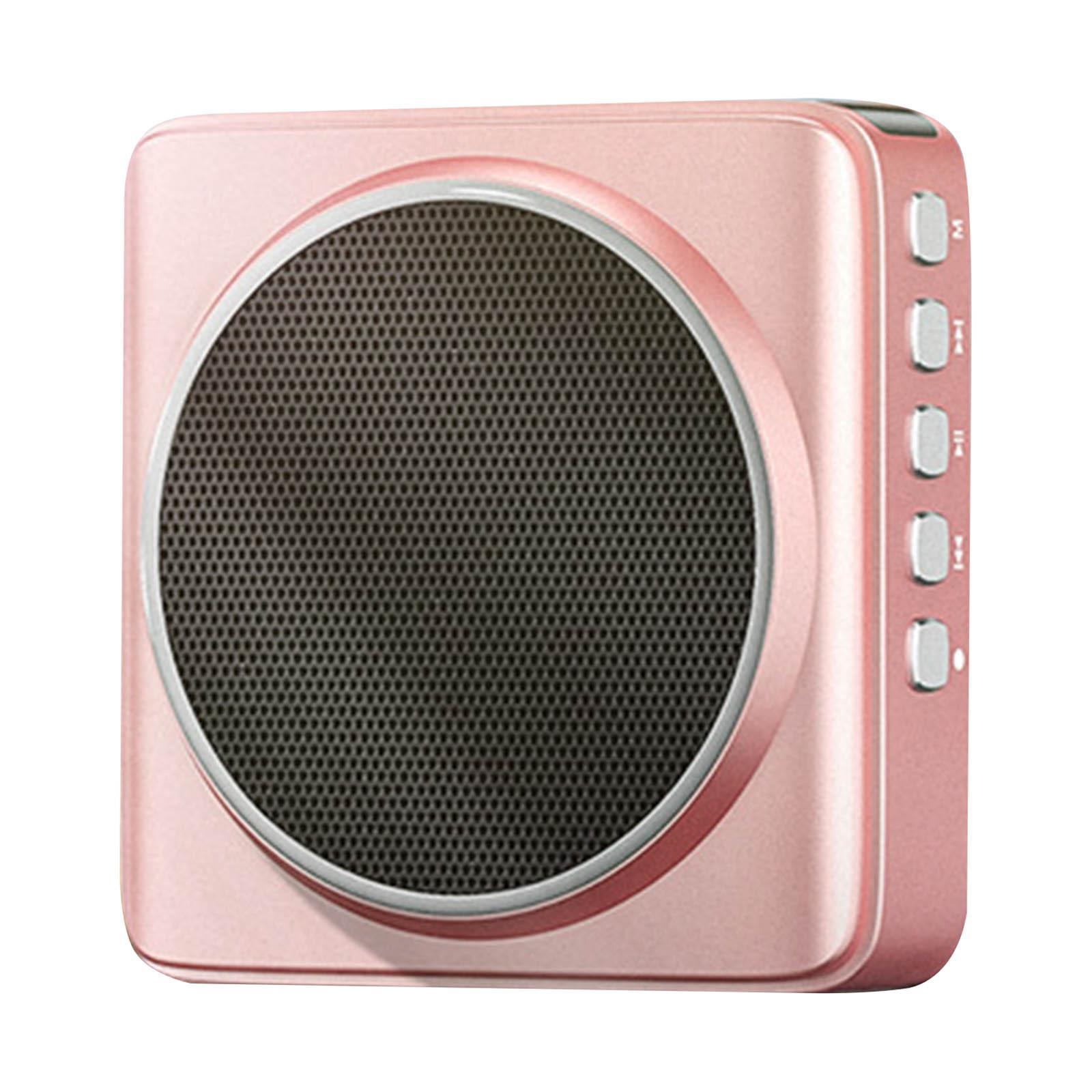 Voice Amplifier with Mic Support USB TF Card for Tour Yoga Teacher Black