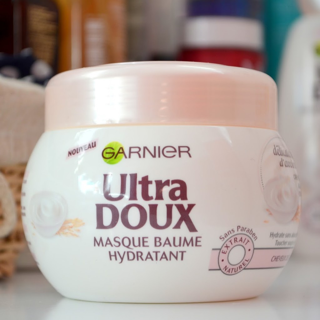 Garnier Ultra Doux Masque Baume Hydratant Délicatesse d'Avoine - Mặt Nạ Ủ Tóc Yến Mạch 300ml