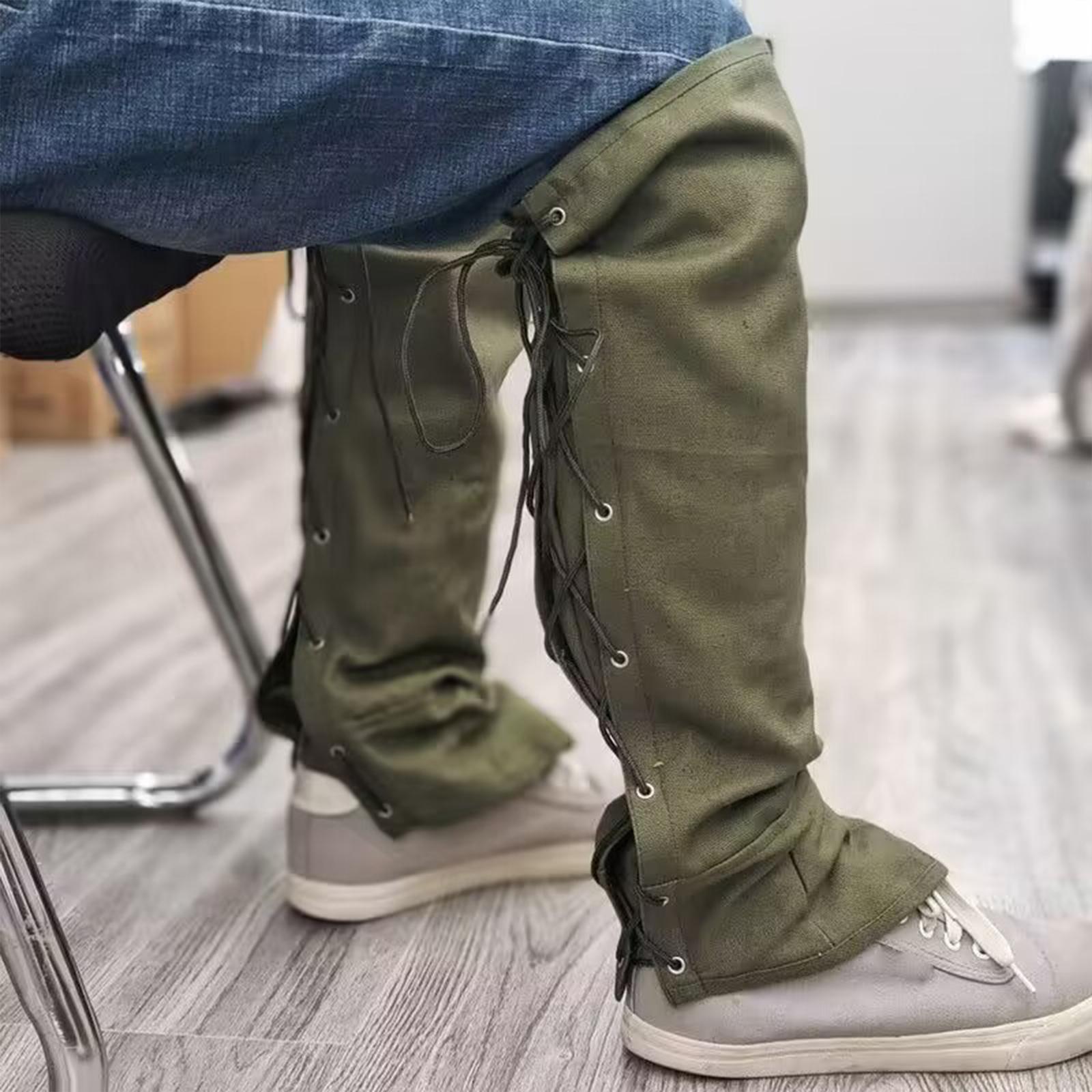 Leg Knee Guard Canvas Leg Protector for Backpacking Winter Tourist Outdoor