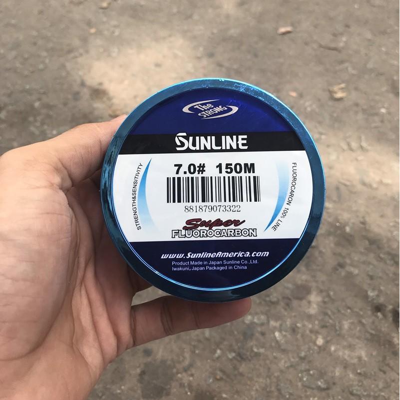 Dây cước câu cá Tàng Hình SUNLINE Fluorocarbon dài 150m ( ĐỦ SIZE ) - Dây cước câu cá Nhật Bản Siêu Bền ( rẻ vô địch )