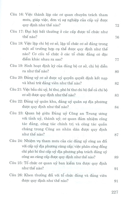 Sách Hỏi - Đáp Về Quy Định Và Hướng Dẫn Thi Hành Điều Lệ Đảng - NXB Chính Trị Quốc Gia Sự Thật