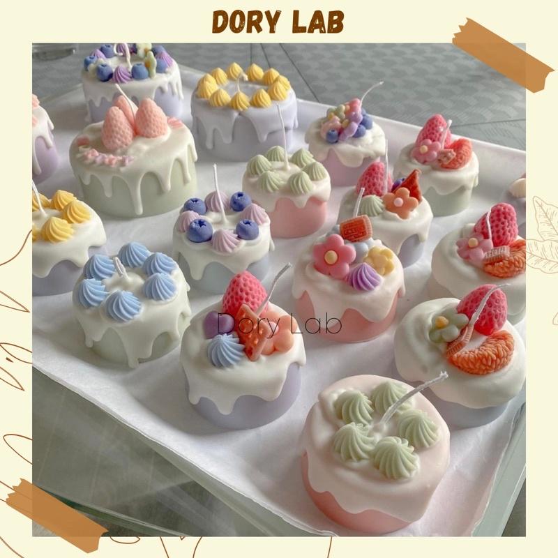 Nến Thơm Bánh Kem Mix Topping Trang Trí Theo Yêu Cầu, Quà Tặng Ý Nghĩa - Dory Lab