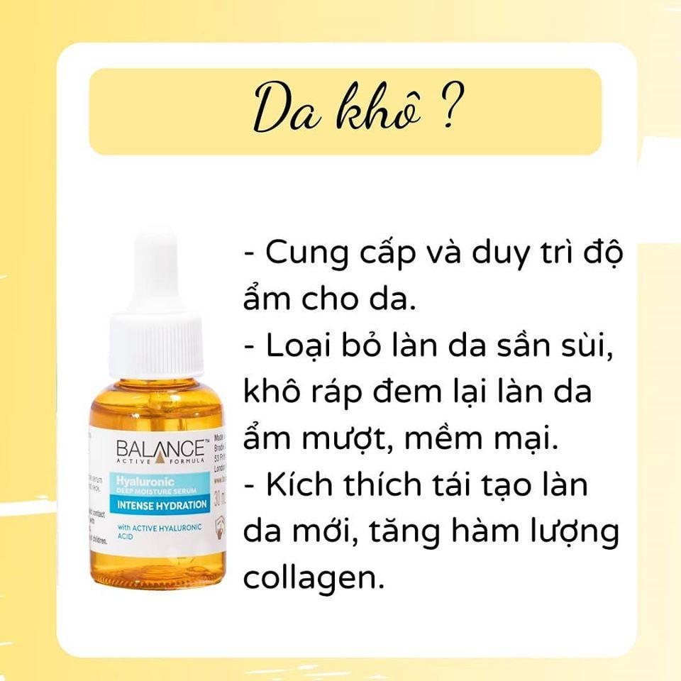 Combo cấp nước và Tinh chất dưỡng mắt Balance ( Serum Hyaluronic30ml, dưỡng mắt 15ml)