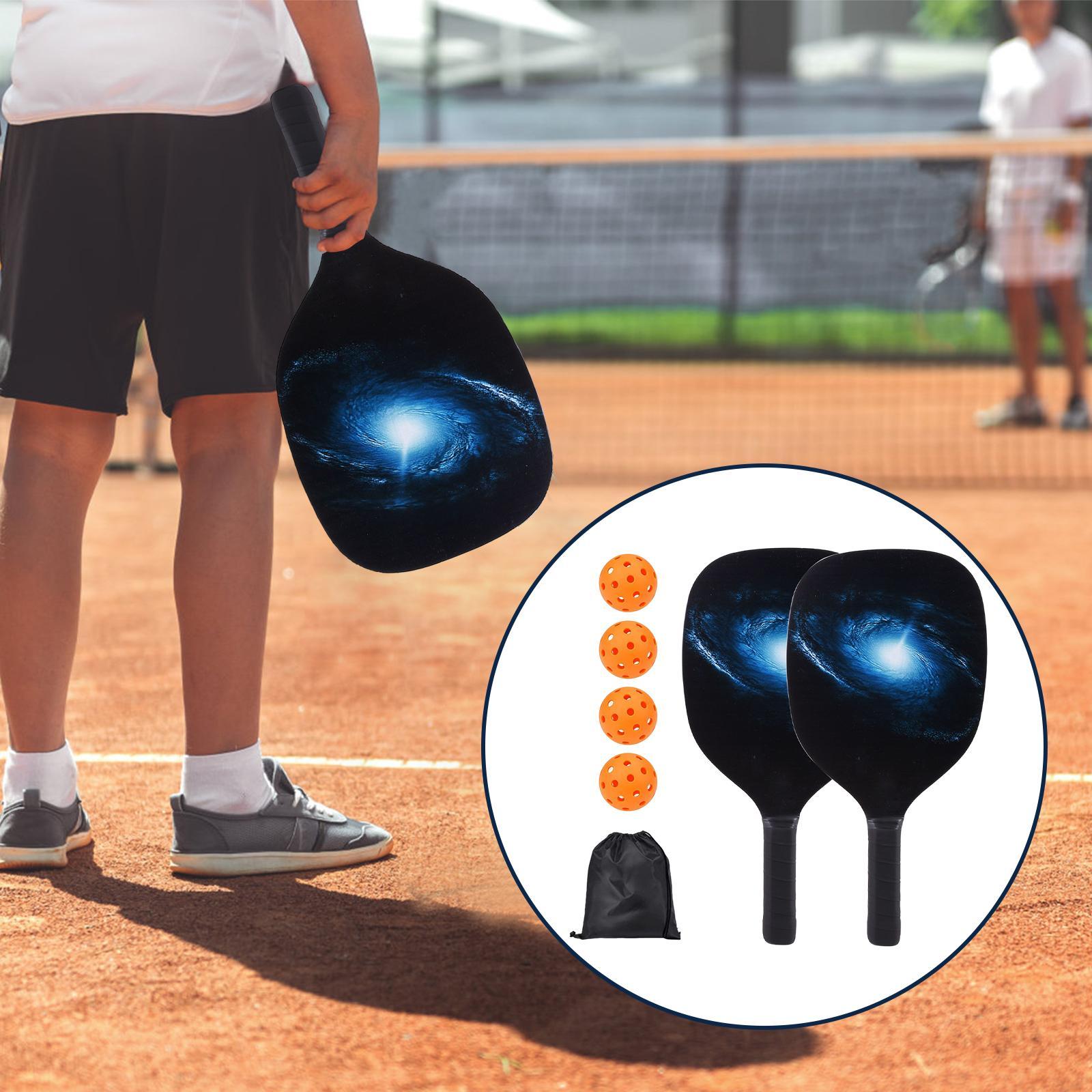 Pickleball Paddles  Wooden Outdoor and Indoor Use for Beginners Portable