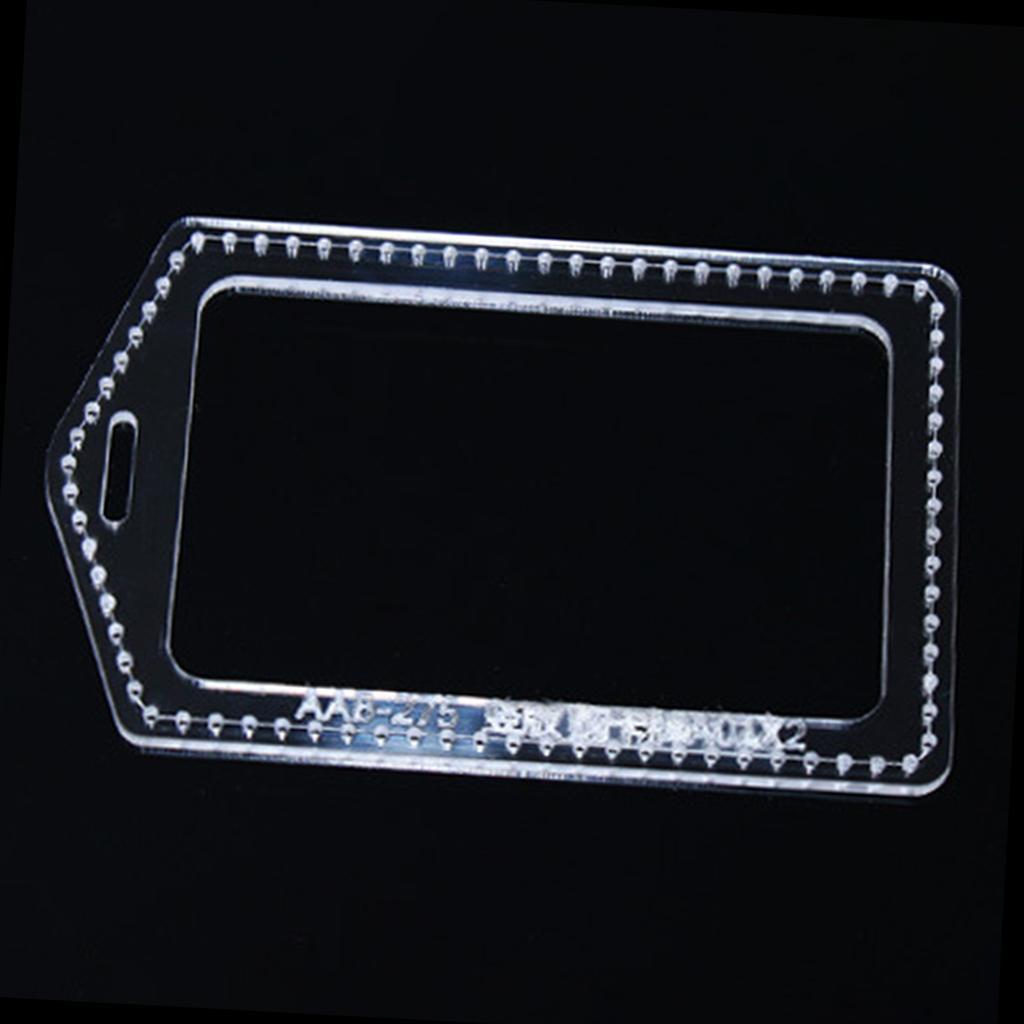 Acrylic Pattern Stencils Template Leather ID  Holder Making