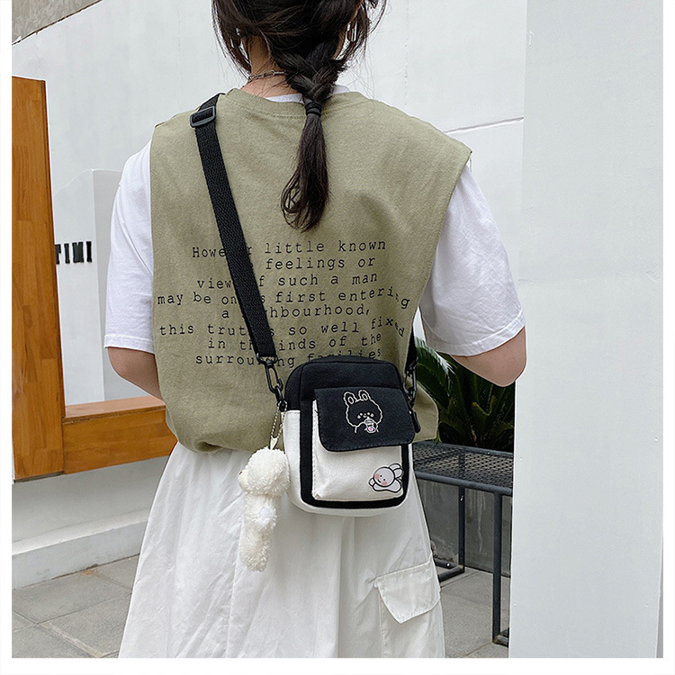 Túi Vải Đeo Chéo Mini Style Nhật Bản Mẫu Mới 2022, Túi Đeo Vai Nữ Dễ Thương Nhiều Màu Sắc