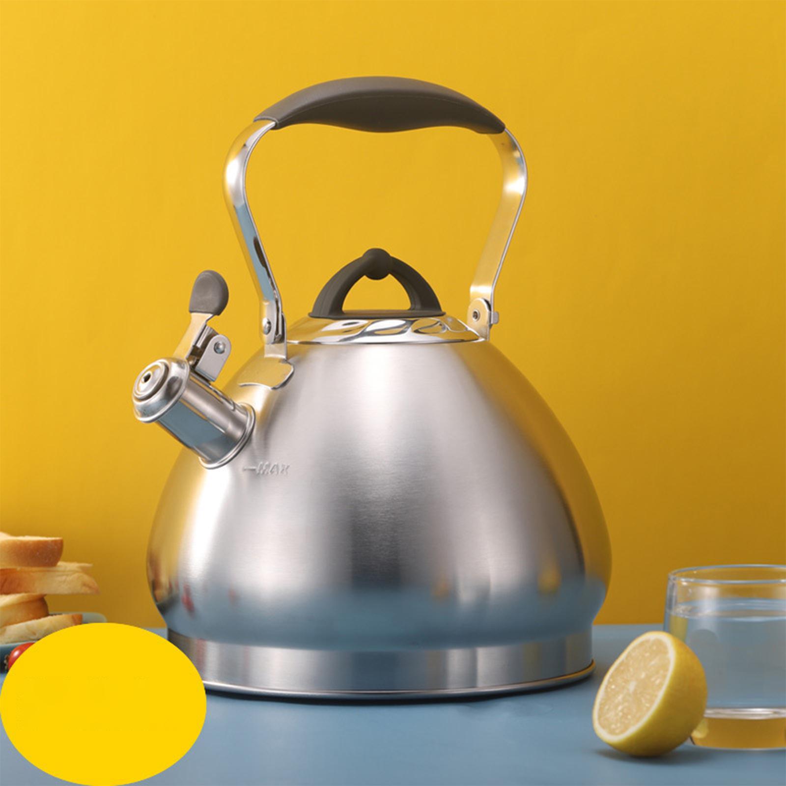 4.3L Tea Pot with Handle Whistle Tea Pot Stainless Steel for Cookers