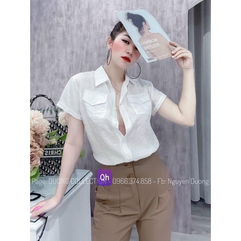 Quần Baggy 2 Khuy- Quần Cạp Cao- Ảnh Thật Shop Chụp