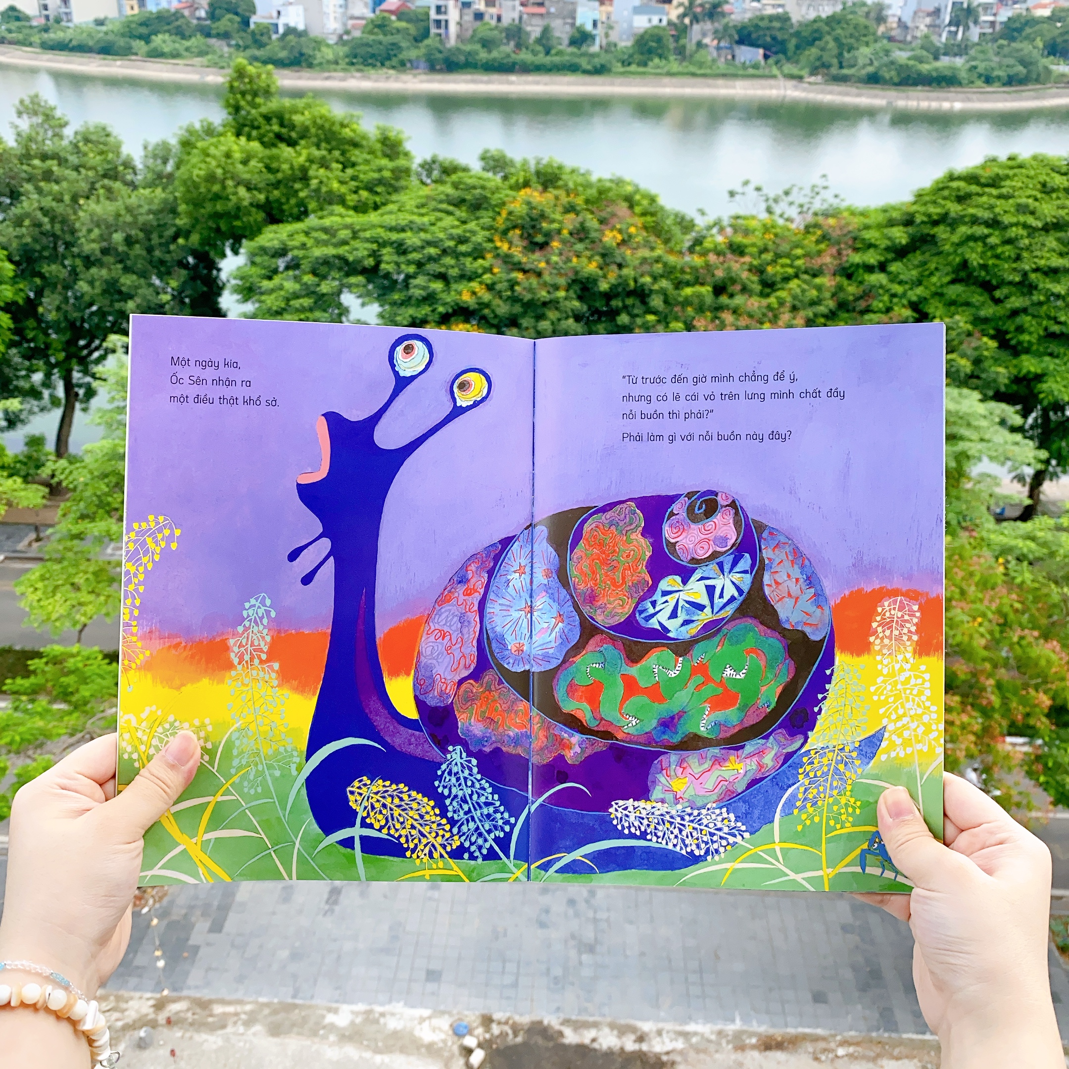 Ehon - Phát triển tư duy - Nỗi buồn ốc sên - cho bé  3-6 tuổi.