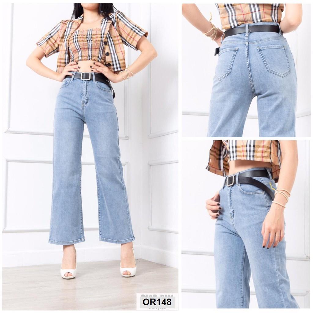 Quần Jean Ống Suông Co Giãn OR148