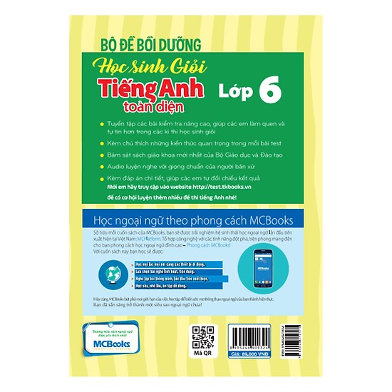 Bộ Đề Bồi Dưỡng Học Sinh Giỏi Tiếng Anh Toàn Diện Lớp 6(Tặng Kèm Booksmark)