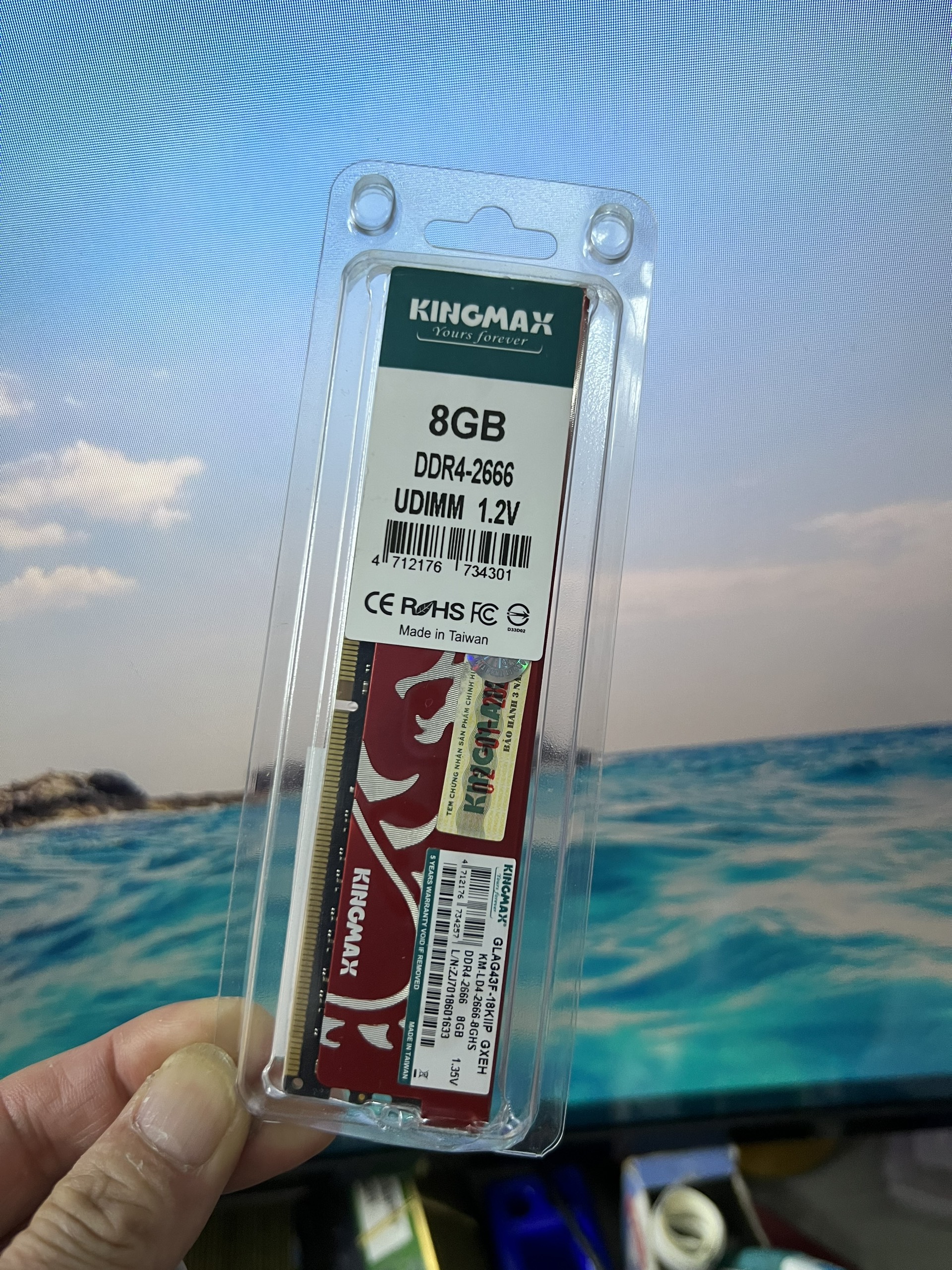 RAM PC 8GB DDR4 - BUS 2666 KINGMAX/ Tải Nhiệt - HÀNG CHÍNH HÃNG