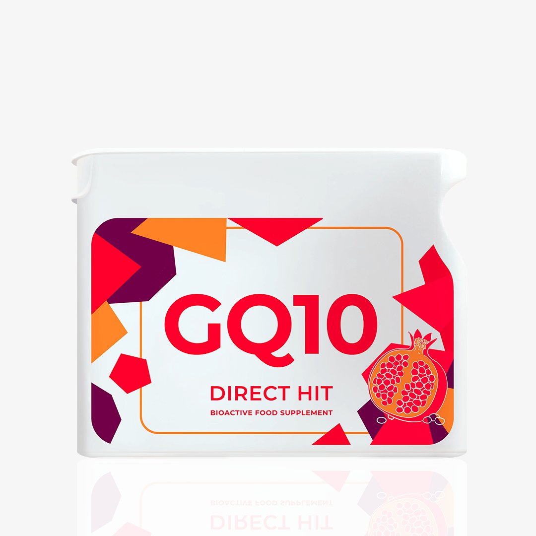 Thực Phẩm Sức Khỏe GQ10 Direct Hit - Công thức thanh xuân - PROJECT V - Hộp 60 Viên nang - Xuất xứ Pháp, Hàng Chính Hãng