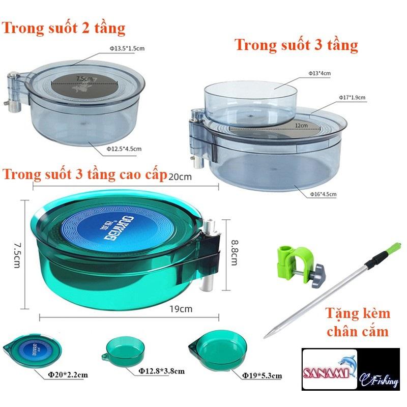 Khay Đựng Mồi Câu Cá,Câu Đài,Câu Đơn Tặng Đầy Đủ Phụ Kiện HPK4 -Sanami Fihsing