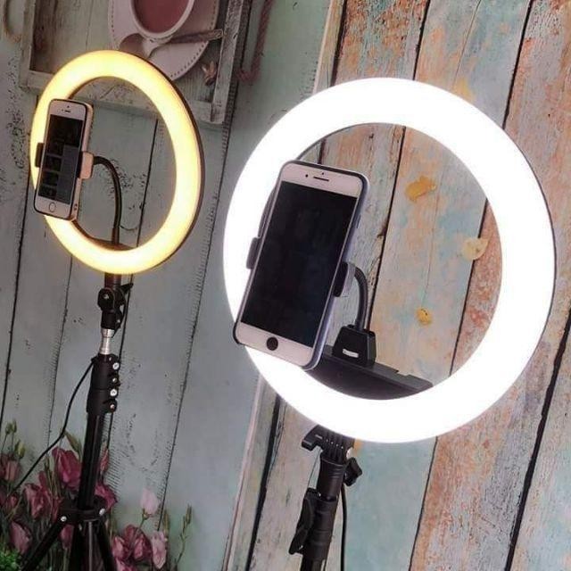 ĐÈN LED LIVESTREAM CHỤP HÌNH MAKEUP STUDIO 34CM SIÊU SÁNG PHIÊN BẢN MỚI NHẤT 2019