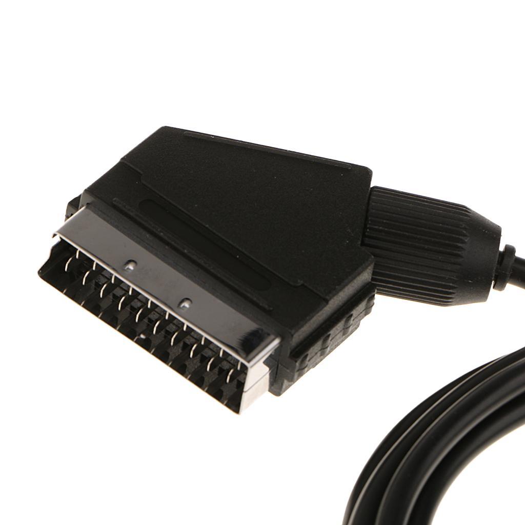 1.8m/6ft RGB AV Cable Stereo TV for Consoles - Black