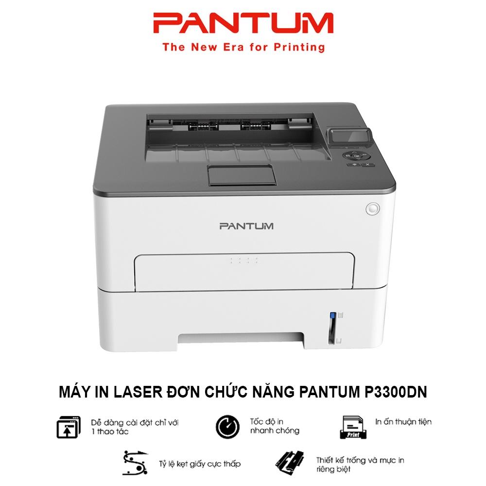 Máy in Laser đơn chức năng PANTUM P3300DN, in qua mạng LAN, đen trắng, tốc độ cao, khổ giấy A4, tự động đảo mặt
