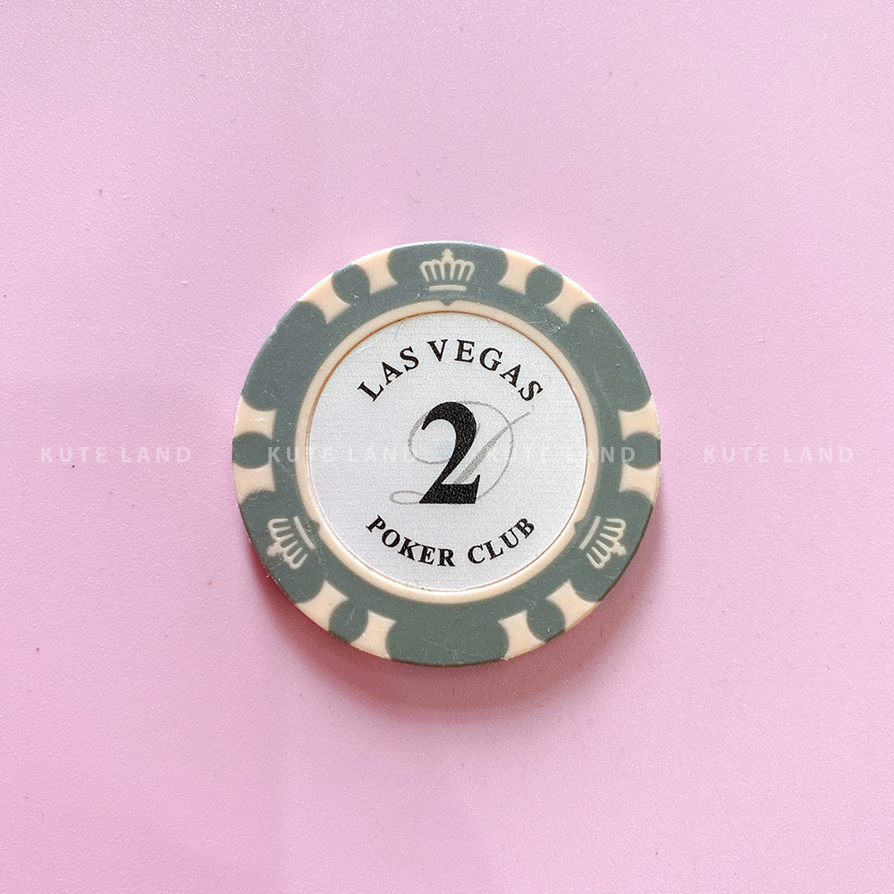 Chip Poker Las Vegas Loại Tiêu Chuẩn 3 Lớp 14 Gram Đầy Đủ Loại Số