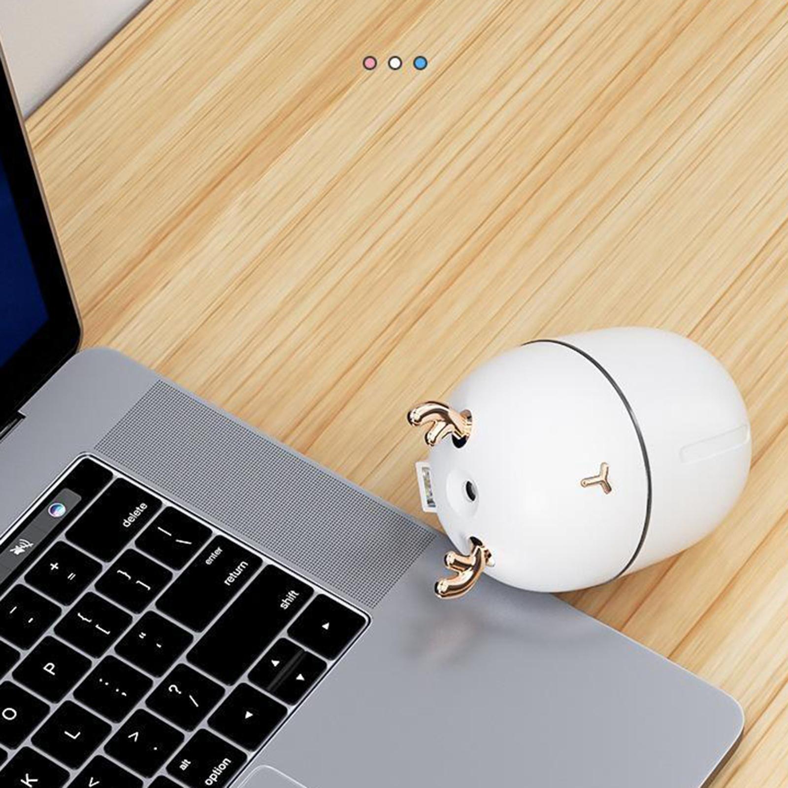 220ML Ultrasonic Air Humidifier Aroma Essential Oil Diffuser for Home White