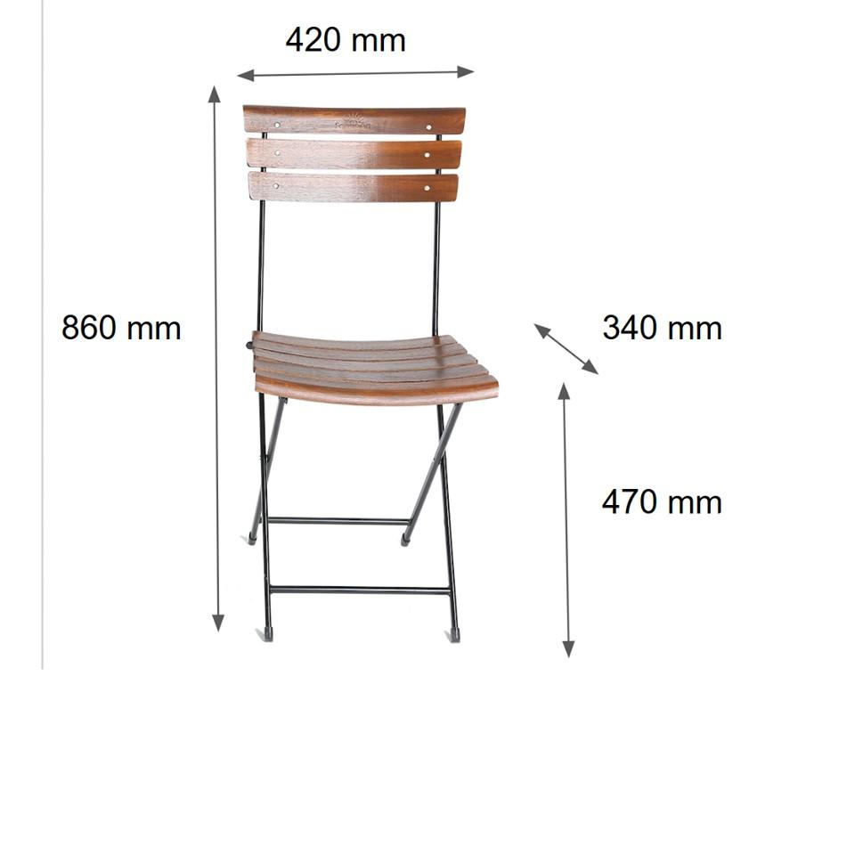 Bộ bàn ghế cafe Patio ( 1 bàn vuông 55cm + 4 ghế )