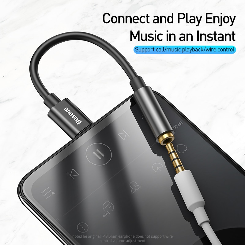 Cáp chuyển Baseus L54 Type C sang Audio AUX 3.5mm- Hàng chính hãng