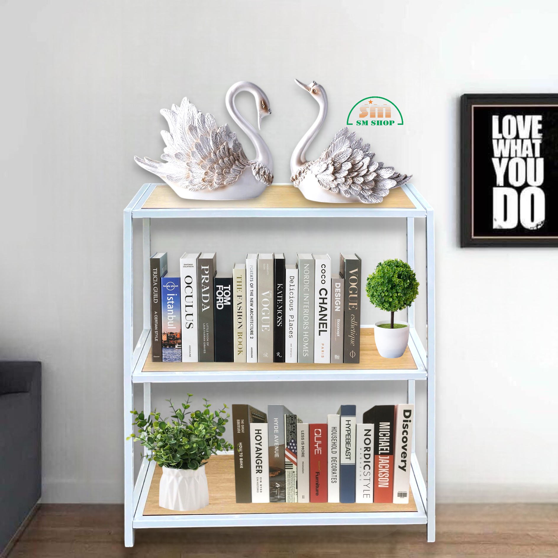 Kệ sắt 3 tầng Enter KG8090-3 80x30x90cm