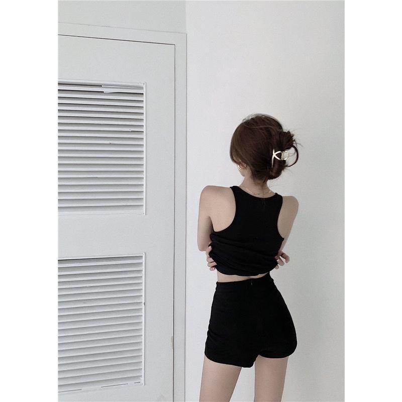 Quần Black Funoff Short - Quần Biker Short Dáng ngắn tôn dáng, mùa hè năng động Kanimi