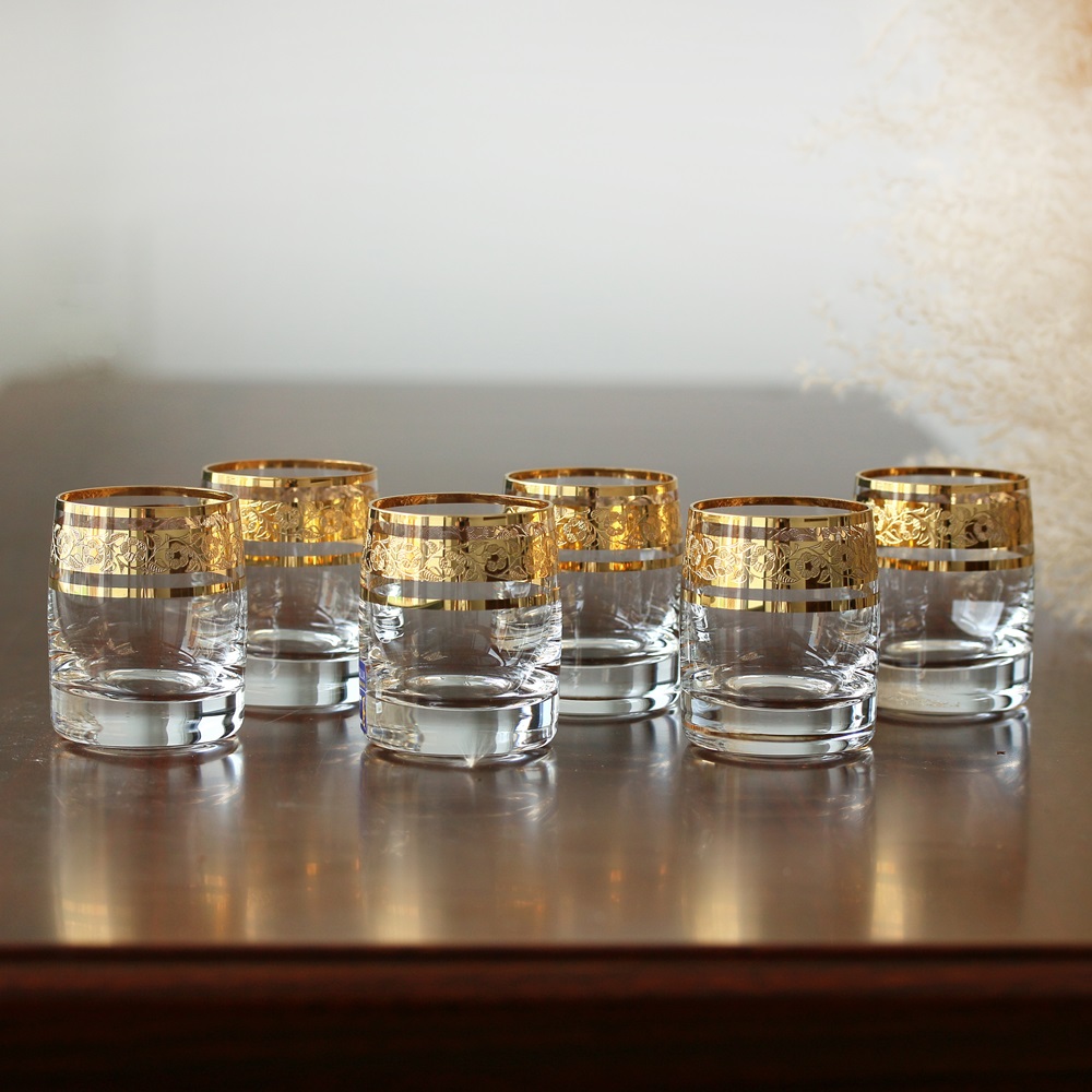Ly uống Shot Ideal Mạ vàng Bohemia Tiệp khắc
