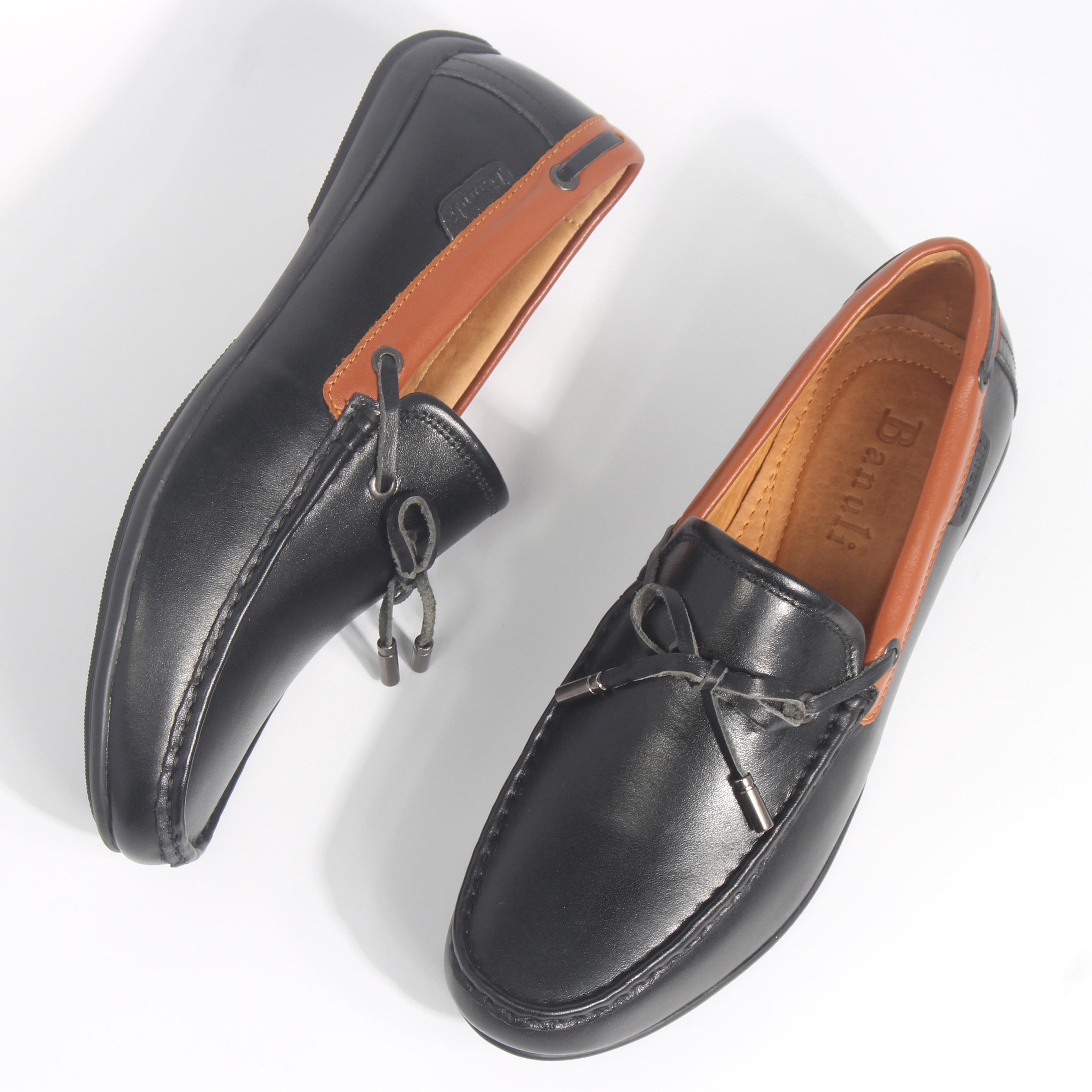 Giày Lười Nam Banuli Casual Slip-On Shoes Nappa Cow Leather C2BT1 (Da Bò Nappa Mềm Dẻo, Đế Siêu Nhẹ, Chống Trượt, Bảo Hành Trọn Đời)