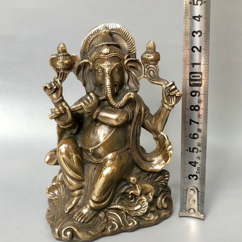 TƯỢNG THẦN VOI GANESHA BẰNG ĐỒNG