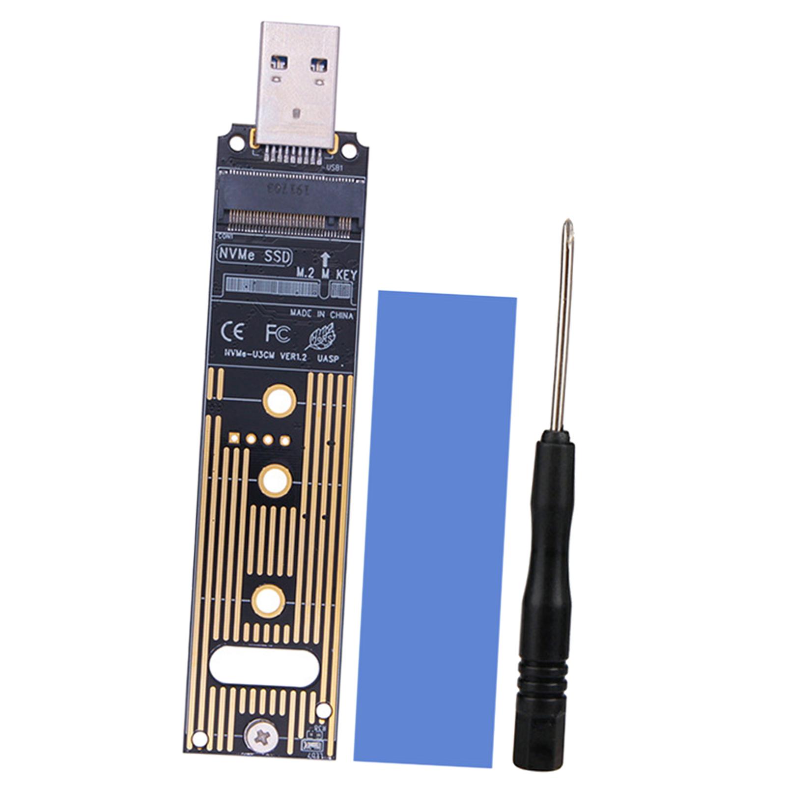 NVME to USB 3.1 Adapter Type A Card Converter Reader with Key B/Key B+M