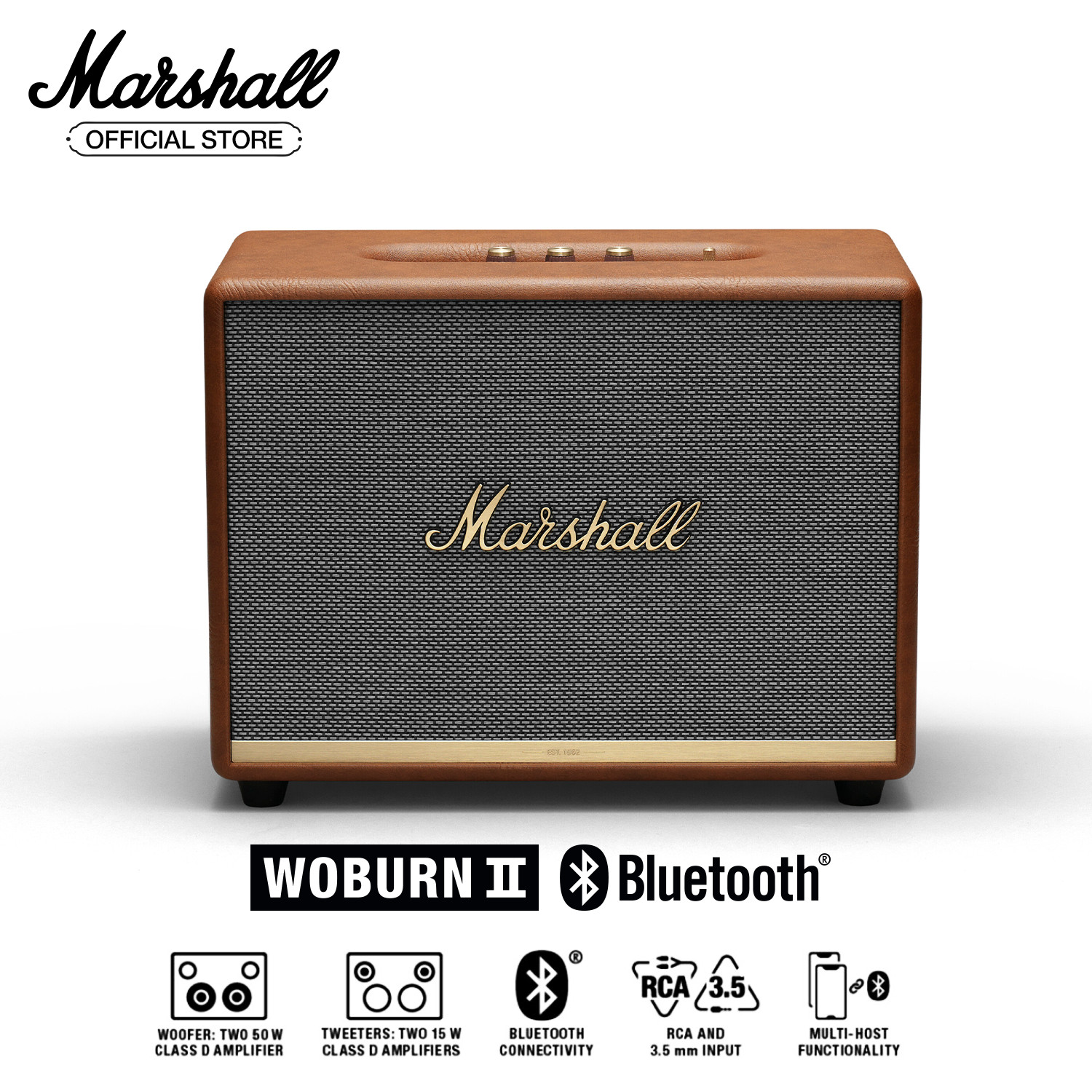 [Hàng chính hãng] Loa Bluetooth Marshall WOBURN II Homeline