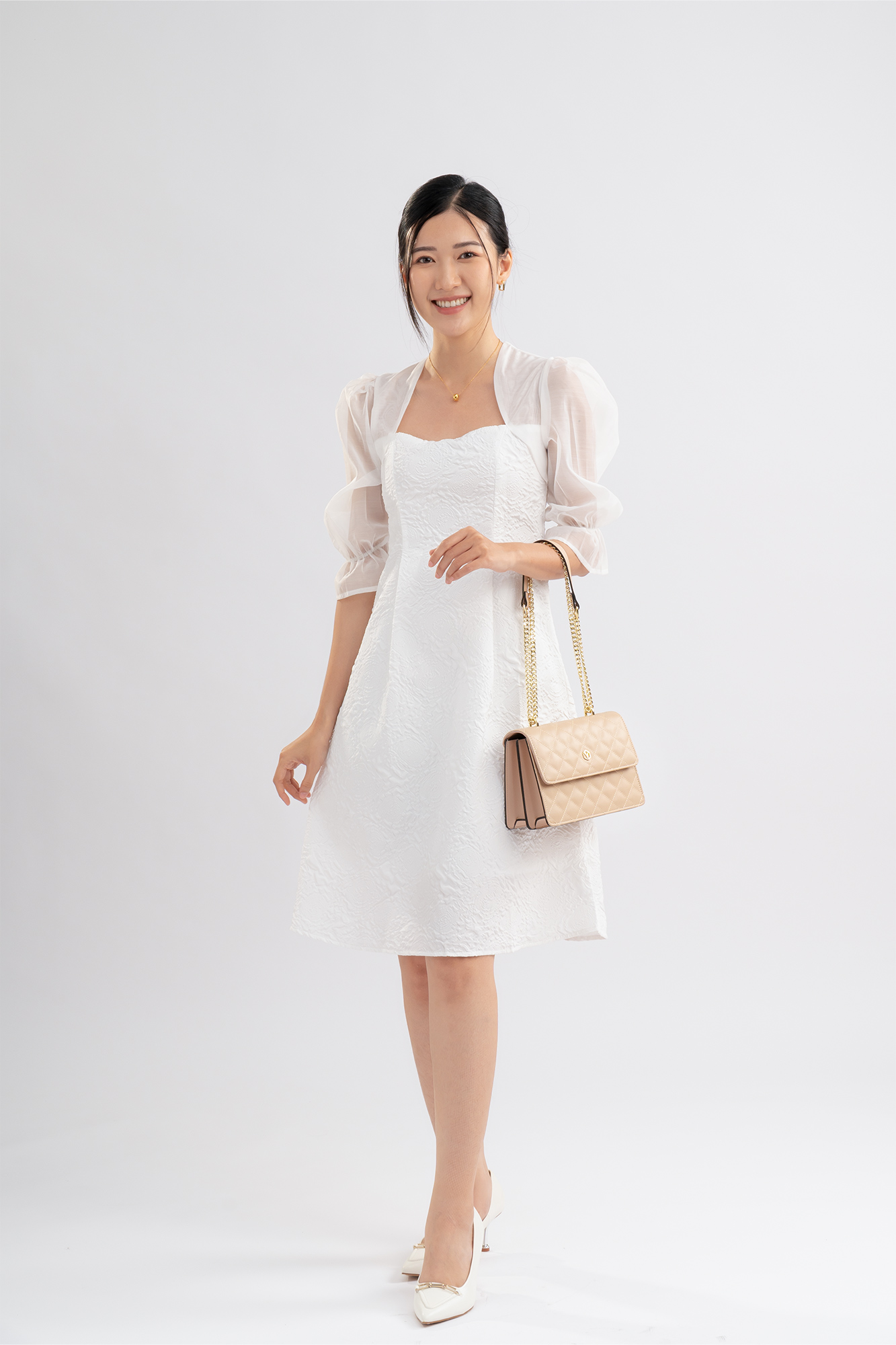 Túi Yuumy ( Thời trang nữ thiết kế trần trám size 22 - Túi đeo chéo da Seasand YN136 )